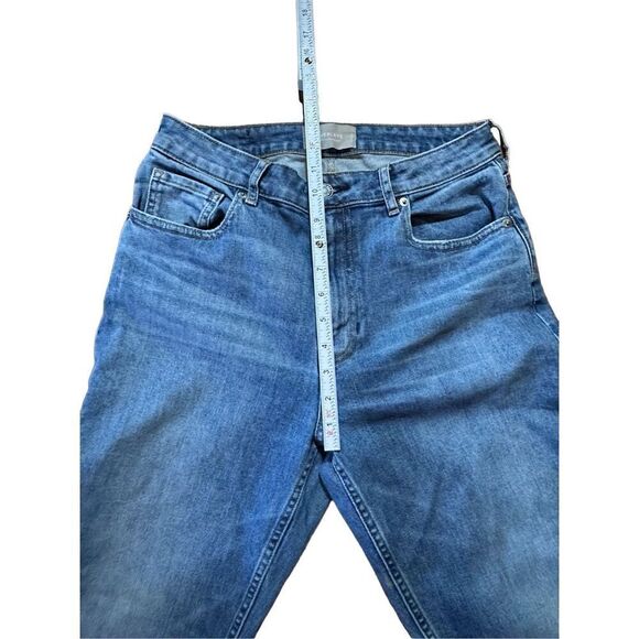 Everlane The Curvy Cheeky Straight Jean Classic Blue Raw Hem High rise sz 29 - Picture 9 of 12